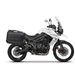 Complete set of black side aluminum cases 36L / 47L SHAD TERRA BLACK including mounting kit SHAD TRIUMPH Tiger 800