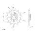 Ritzel SUPERSPROX CST-308:15 15T, 520