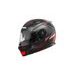Full face helmet CASSIDA APEX FUSION black matt/ red fluo/ white L
