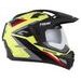 Motocross Helmet CASSIDA TOUR 2.0 X-TRA yellow fluo/black/red/gray/black matt peak S