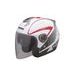 Jet helmet CASSIDA MAGNUM schwarz/weiss/rot XS