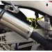Bolt-on silencer GPR INOX ROUND K.12.IT Brushed Stainless steel including removable db killer