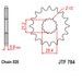 Ritzel JT JTF 784-15RB 15T, 520 rubber cushioned