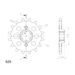 Ritzel SUPERSPROX CST-291:15 15T, 525