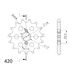 Ritzel SUPERSPROX CST-1128:15 15T, 420