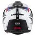 Motocross Helmet CASSIDA TOUR 2.0 X-TRA white/blue/red/black/black matt peak L