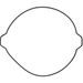 Clutch cover gasket WINDEROSA CCG 819268 outer side
