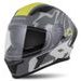 Full face helmet CASSIDA Orbit Multivers gray matt,gray,yellow fluo,black S