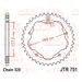 Ketten Rad JT JTR 751-42 42T, 520