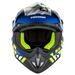Motocross Helmet CASSIDA CROSS CUP SONIC matt blue /fluo yellow S