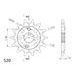 Ritzel SUPERSPROX CST-1401:14 14T, 520