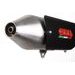 Slip-on exhaust GPR POWER BOMB QUA.4.CAT.BOMB Brushed Stainless steel including removable db killer and catalyst