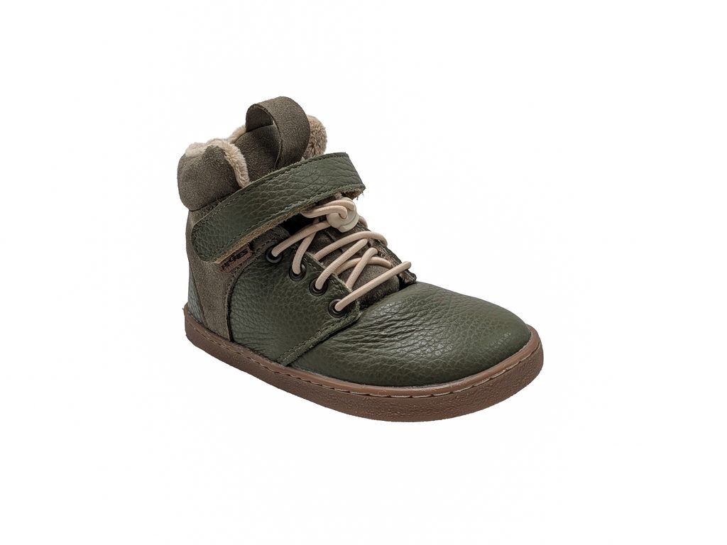 PEGRES BF 40 1.0 Olive in olive, barefoot shoe