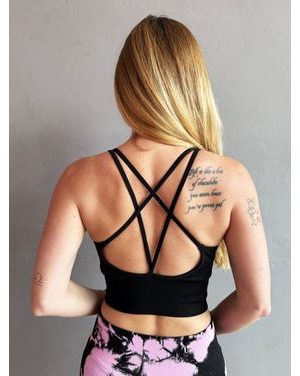 Podprsenka Fitko je láska Cross straps - black