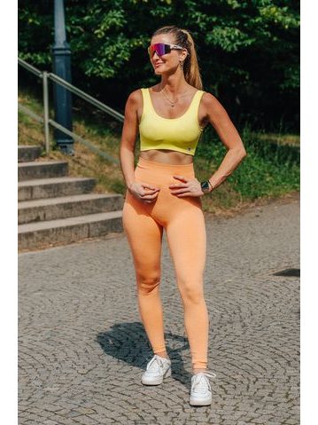 Legíny Fitko je láska Tak začni odvážná fosforující oranžová