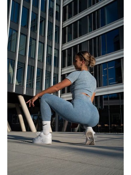 Legíny Fitko je láska Tak začni Jeans - dirty blue jako tvoje myšlenky