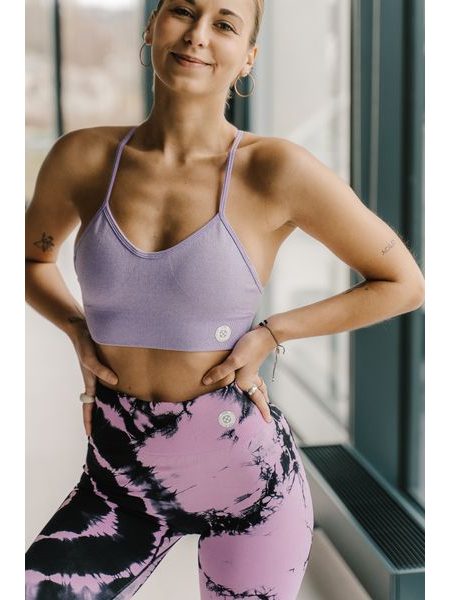 Legíny Fitko je láska Batik Circle - pink/black