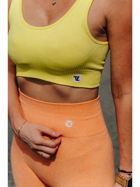 Legíny Fitko je láska Tak začni odvážná fosforující oranžová