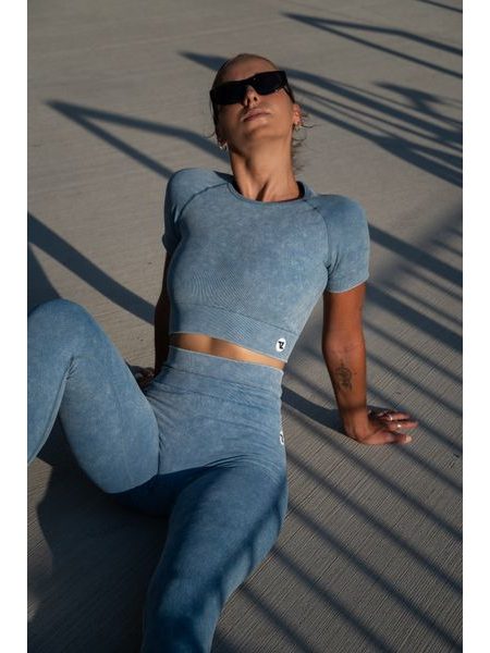 Legíny Fitko je láska Tak začni Jeans - dirty blue jako tvoje myšlenky