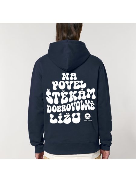 Mikina Pejsek je láska Za odměnu lížu - unisex černá