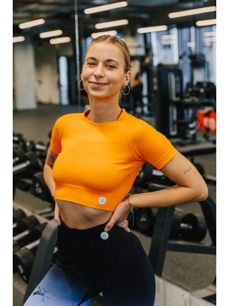 Sportovní tričko Fitko je láska - odvážná oranžová jako popelář