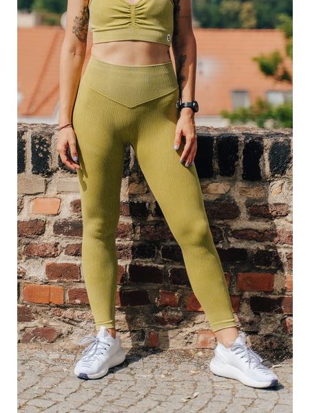 Legíny Fitko je láska Tak začni - Push Up - zelená jako les