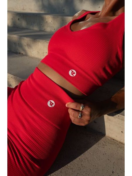 Legíny šortky Fitko je láska Tak začni - svůdná červená