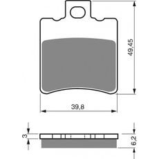 Brzdové destičky GOLDFREN 098 S33 STREET FRONT
