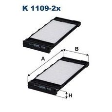 Filtr, vzduch v interiéru FILTRON K 1109-2x