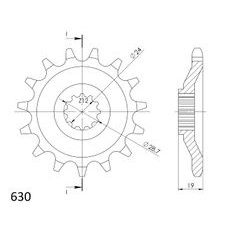Řetězové kolečko SUPERSPROX CST-526:15 15 zubů, 630