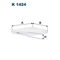 Filtr, vzduch v interiéru FILTRON K 1424