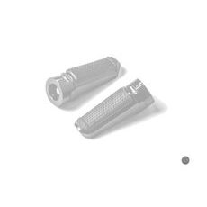 Stupačky bez adaptérů PUIG SPORT 7318Y titan s gumou