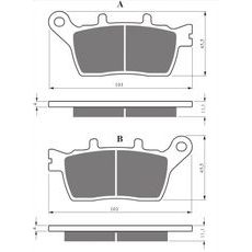 Brzdové destičky GOLDFREN 424 AD STREET