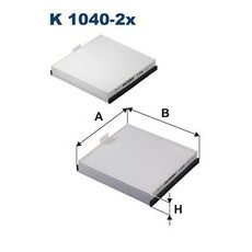 Filtr, vzduch v interiéru FILTRON K 1040-2x