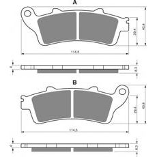 Brzdové destičky GOLDFREN 178 AD STREET