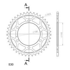 Řetězová rozeta SUPERSPROX RFE-479:41-BLK černý 41 zubů, 530