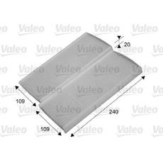 Filtr, vzduch v interiéru VALEO 715649