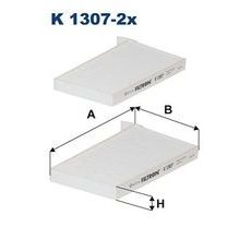 Filtr, vzduch v interiéru FILTRON K 1307-2x