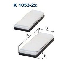 Filtr, vzduch v interiéru FILTRON K 1053-2x