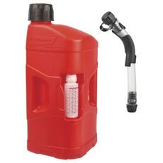 Kanystr POLISPORT PROOCTANE 8460000001 20 l with standard cap + 250 ml mixer + hose průhledná červená