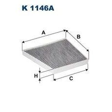 Filtr, vzduch v interiéru FILTRON K 1146A