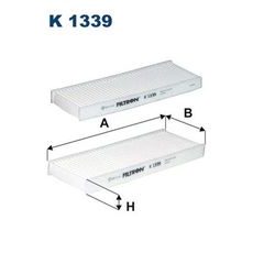 Filtr, vzduch v interiéru FILTRON K 1339-2x