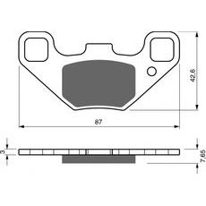 Brzdové destičky GOLDFREN 342 S33 OFF-ROAD FRONT