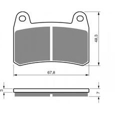 Brzdové destičky GOLDFREN 361 S33 STREET FRONT