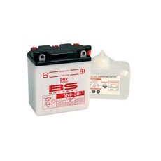 Konvenční motocyklová baterie BS-BATTERY 6N6-3B-1 Včetně balení kyseliny