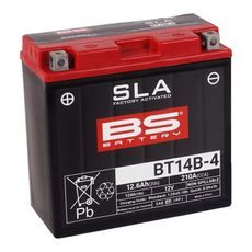 Továrně aktivovaná motocyklová baterie BS-BATTERY BT14B-4 (YT14B-4) SLA