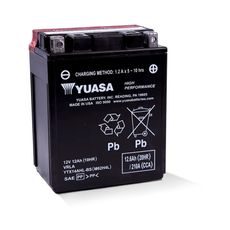 Bezúdržbová motocyklová baterie YUASA YTX14AHL-BS