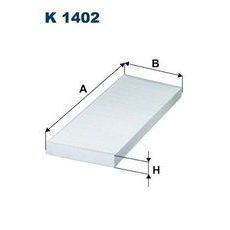 Filtr, vzduch v interiéru FILTRON K 1402
