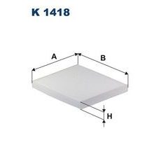 Filtr, vzduch v interiéru FILTRON K 1418