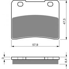 Brzdové destičky GOLDFREN 172 AD OFF-ROAD FRONT